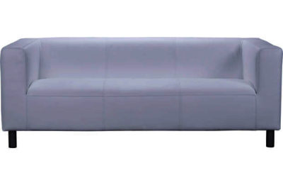 ColourMatch Moda Regular Leather Effect Sofa - Super White